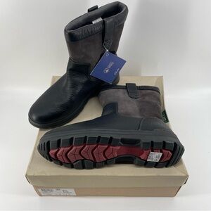 NEW Clarks Men’s Ryerson Peak Boots Black Leather Waterproof 13